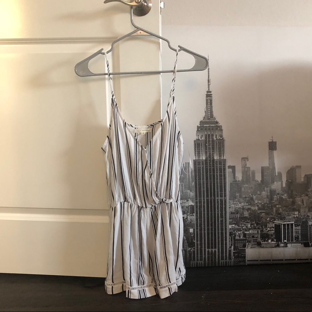 LA Hearts Stripped Romper Size XS